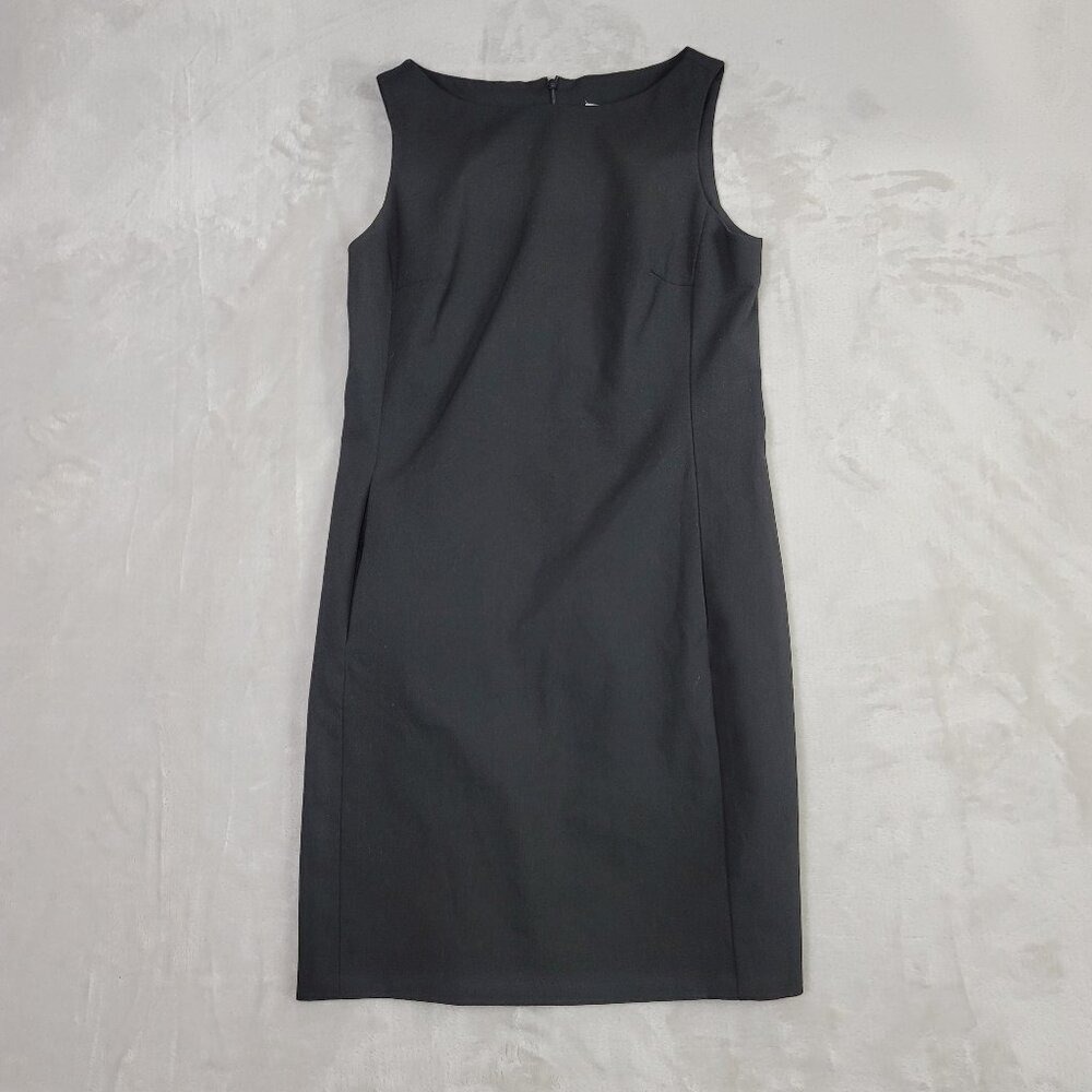 Barneys New York Black Pocket Women's Sheath Shift Dress | Size 0